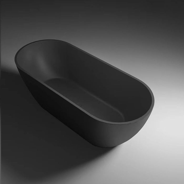 Tailored Nero Double Ended Freestanding Bath - 1650mm x 700mm - Matt Black