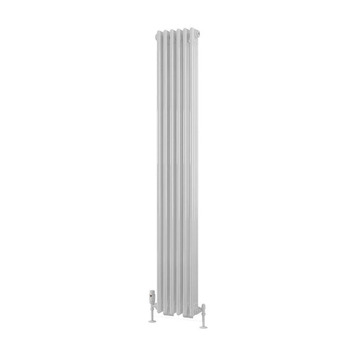 Eastbrook Rivassa 3 Column Vertical Designer Radiator - Gloss White