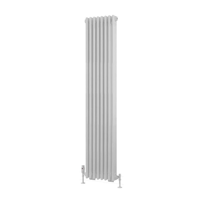Eastbrook Rivassa 3 Column Vertical Designer Radiator - Gloss White