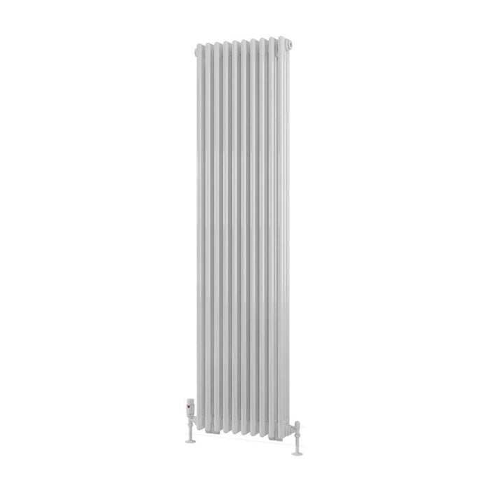 Eastbrook Rivassa 3 Column Vertical Designer Radiator - Gloss White