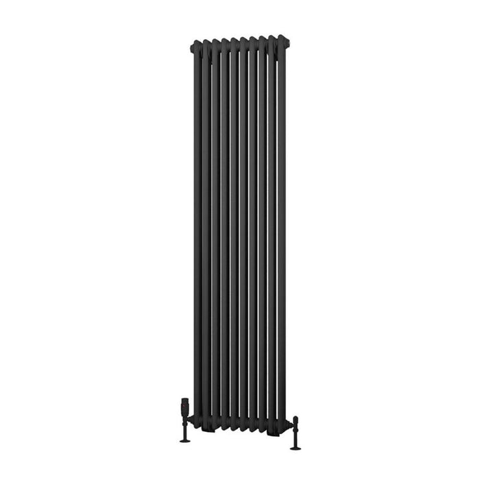Eastbrook Rivassa 2 Column Vertical Designer Radiator - Matt Anthracite