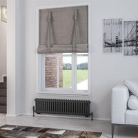 Eastbrook Rivassa 2 Column Horizontal Designer Radiator - Matt Anthracite
