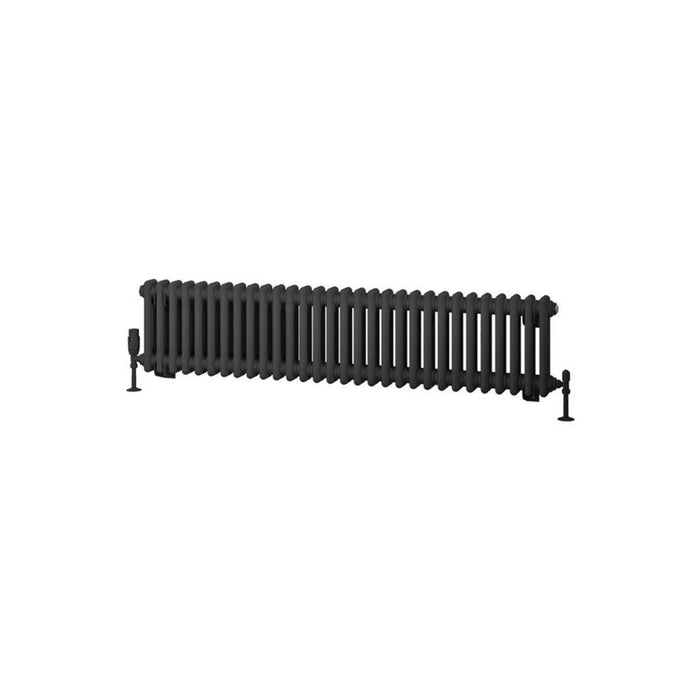 Eastbrook Rivassa 2 Column Horizontal Designer Radiator - Matt Anthracite