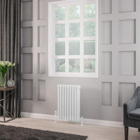 Eastbrook Rivassa 3 Column Vertical Designer Radiator - Gloss White