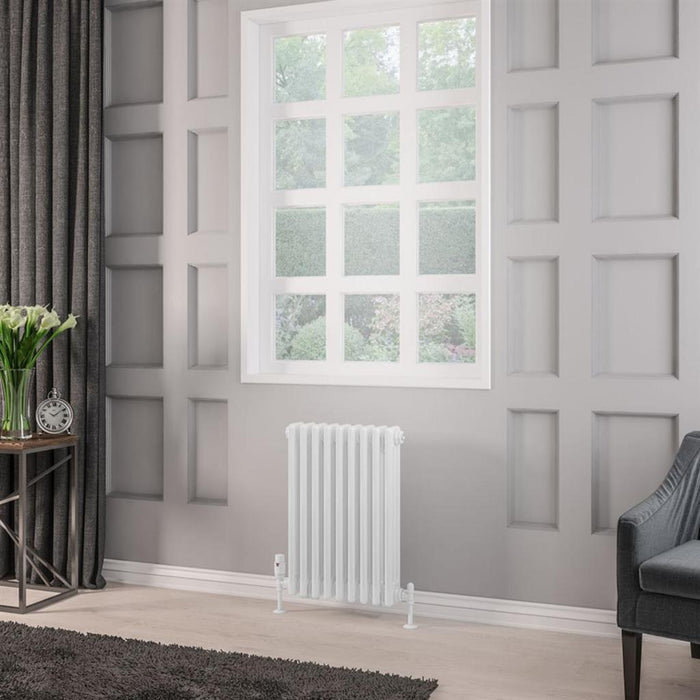 Eastbrook Rivassa 3 Column Vertical Designer Radiator - Gloss White