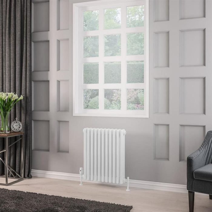 Eastbrook Rivassa 3 Column Vertical Designer Radiator - Gloss White