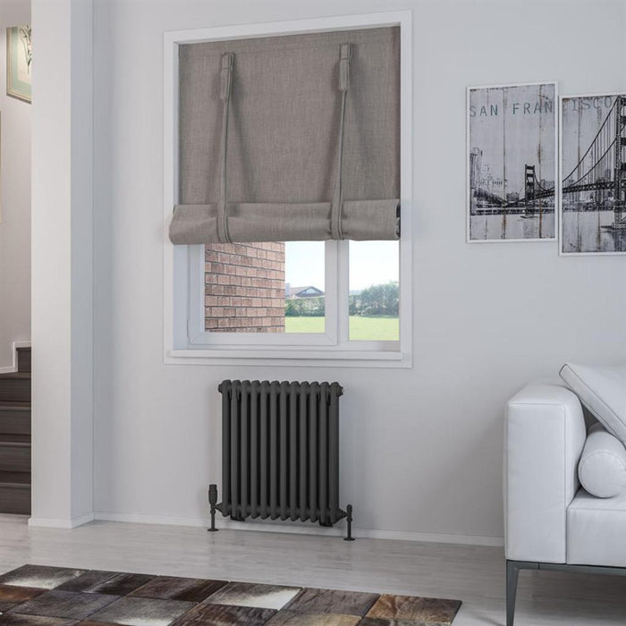 Eastbrook Rivassa 2 Column Vertical Designer Radiator - Matt Anthracite