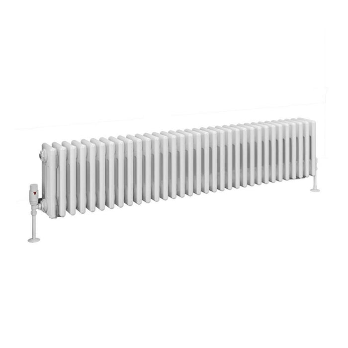 Eastbrook Rivassa 4 Column Horizontal Designer Radiator - White