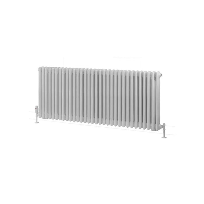 Eastbrook Rivassa 3 Column Horizontal Designer Radiator - White