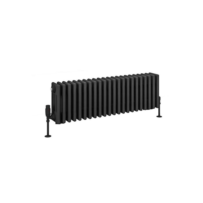 Eastbrook Rivassa 4 Column Horizontal Designer Radiator - Matt Anthracite