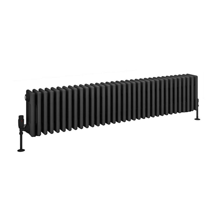 Eastbrook Rivassa 4 Column Horizontal Designer Radiator - Matt Anthracite