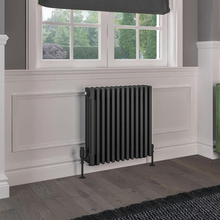 Eastbrook Rivassa 4 Column Horizontal Designer Radiator - Matt Anthracite