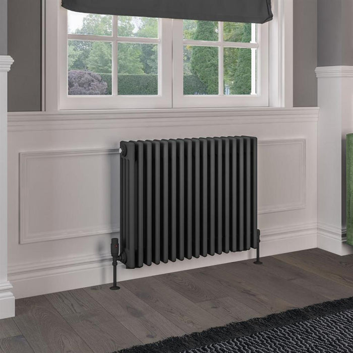 Eastbrook Rivassa 4 Column Horizontal Designer Radiator - Matt Anthracite