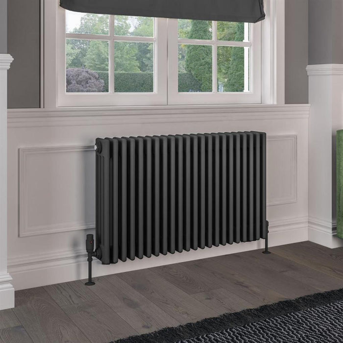 Eastbrook Rivassa 4 Column Horizontal Designer Radiator - Matt Anthracite