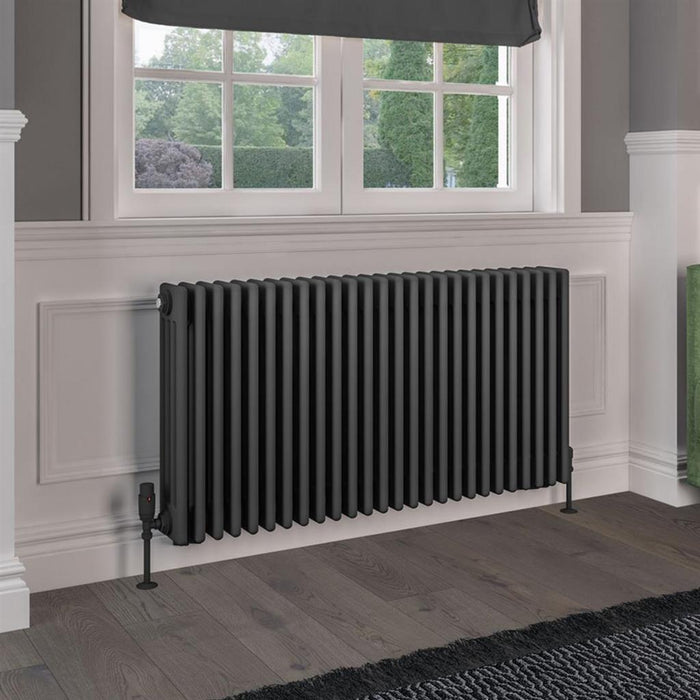 Eastbrook Rivassa 4 Column Horizontal Designer Radiator - Matt Anthracite