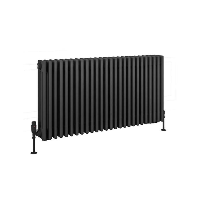 Eastbrook Rivassa 4 Column Horizontal Designer Radiator - Matt Anthracite
