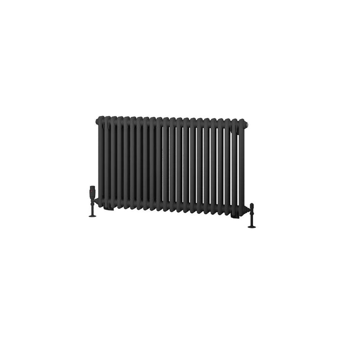 Eastbrook Rivassa 2 Column Horizontal Designer Radiator - Matt Anthracite