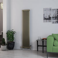 Eastbrook Rivassa 2 Column Vertical Designer Radiator - Bronze Effect