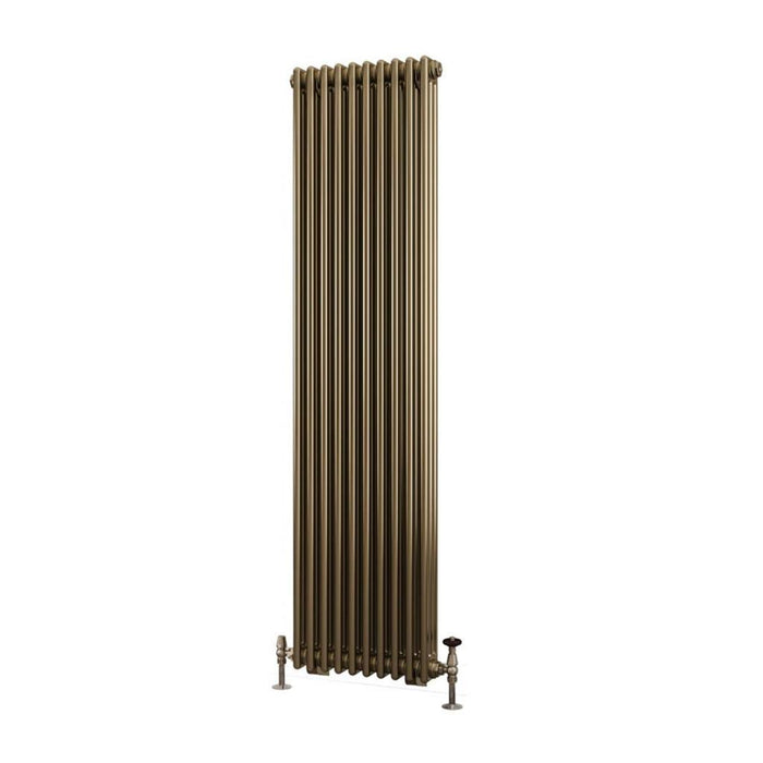 Eastbrook Rivassa 3 Column Vertical Designer Radiator - Bronze Effect