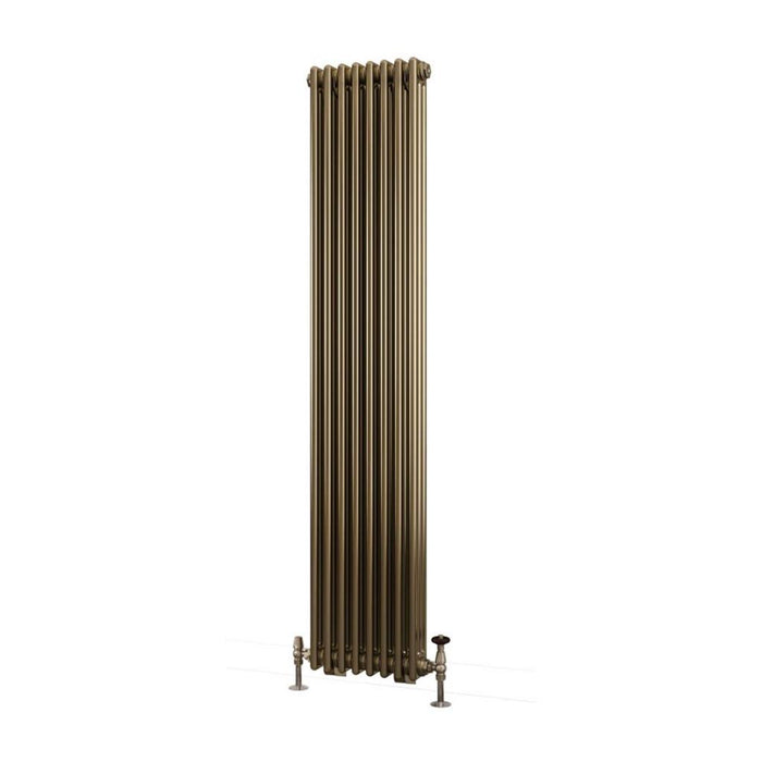 Eastbrook Rivassa 3 Column Vertical Designer Radiator - Bronze Effect
