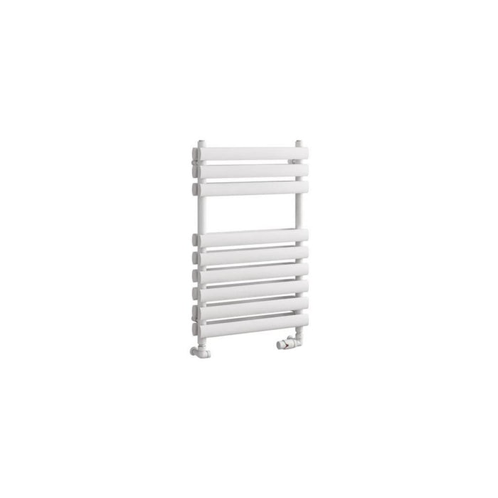 Eastbrook Tunstall Double Vertical Designer Heated Towel Rail - Matt White