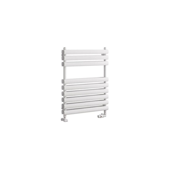 Eastbrook Tunstall Double Vertical Designer Heated Towel Rail - Matt White