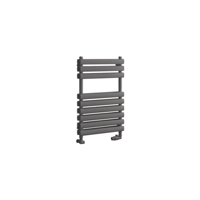 Eastbrook Tunstall Double Vertical Designer Heated Towel Rail - Matt Anthracite