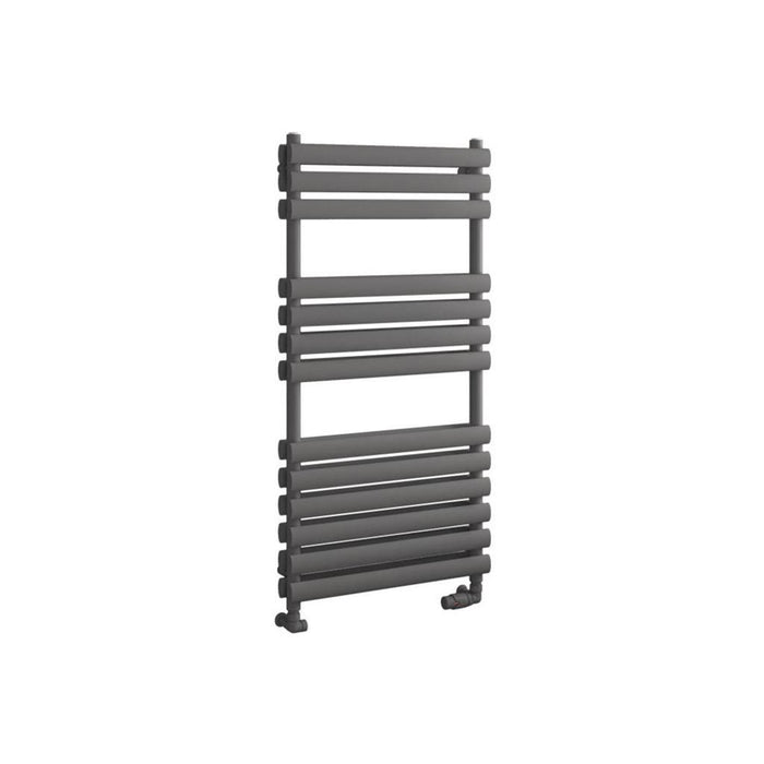 Eastbrook Tunstall Double Vertical Designer Heated Towel Rail - Matt Anthracite