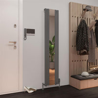 Eastbrook Tunstall Mirror Designer Radiator - Matt Anthracite