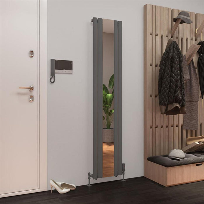Eastbrook Tunstall Mirror Designer Radiator - Matt Anthracite