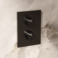 Crosswater MP3ONE6 1 Outlet Thermostatic Concealed Shower Valve With Crossbox - Slate