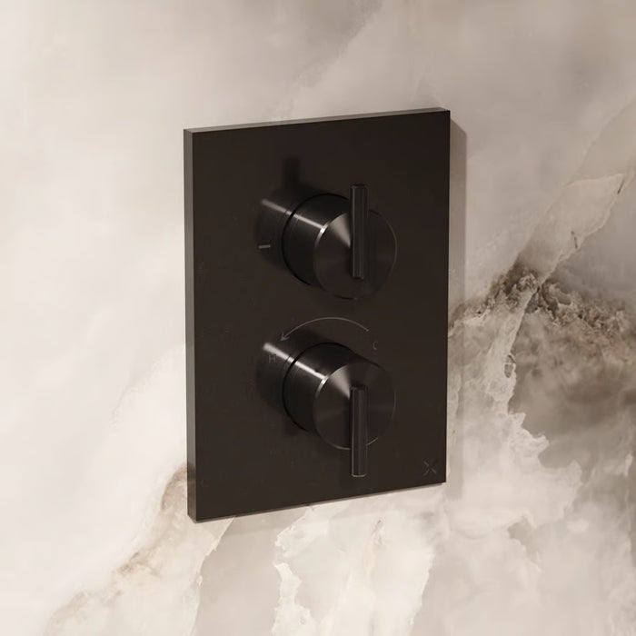 Crosswater MP3ONE6 1 Outlet Thermostatic Concealed Shower Valve With Crossbox - Slate
