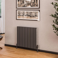 Eastbrook Rosano Aluminium Horizontal Designer Radiator - Matt Anthracite