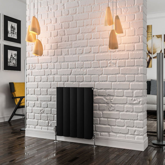 Eastbrook Guardia Aluminium Vertical Designer Radiator - Matt Black