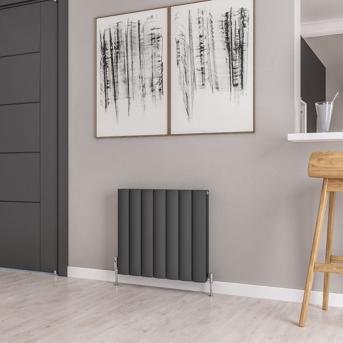 Eastbrook Guardia Aluminium Horizontal Designer Radiator - Matt Anthracite