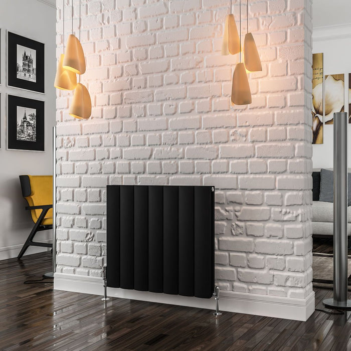 Eastbrook Guardia Aluminium Horizontal Designer Radiator - Matt Black