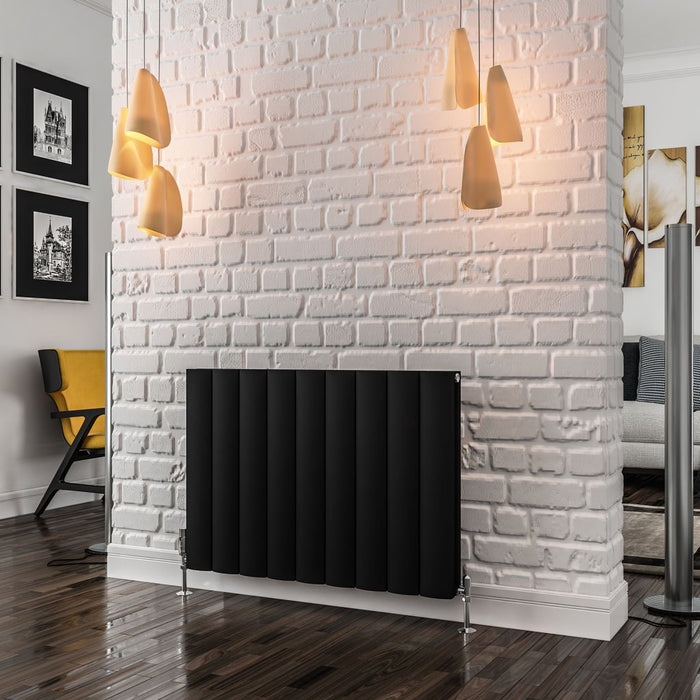 Eastbrook Guardia Aluminium Horizontal Designer Radiator - Matt Black