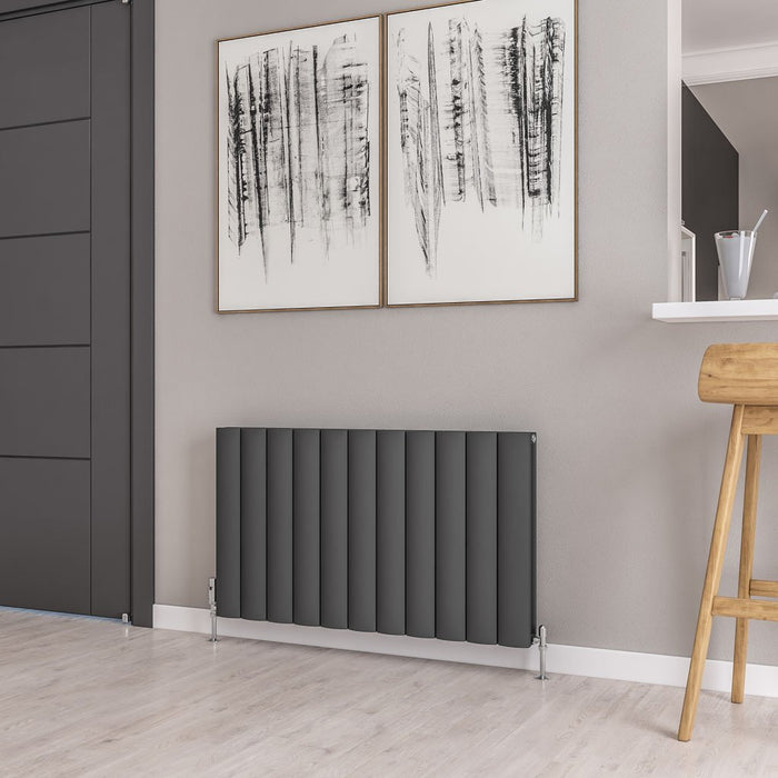 Eastbrook Guardia Aluminium Horizontal Designer Radiator - Matt Anthracite