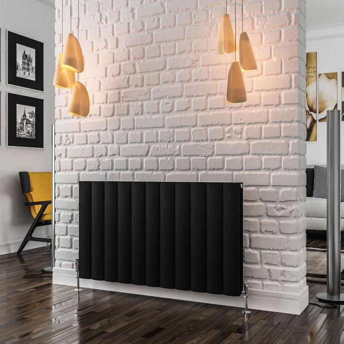 Eastbrook Guardia Aluminium Horizontal Designer Radiator - Matt Black
