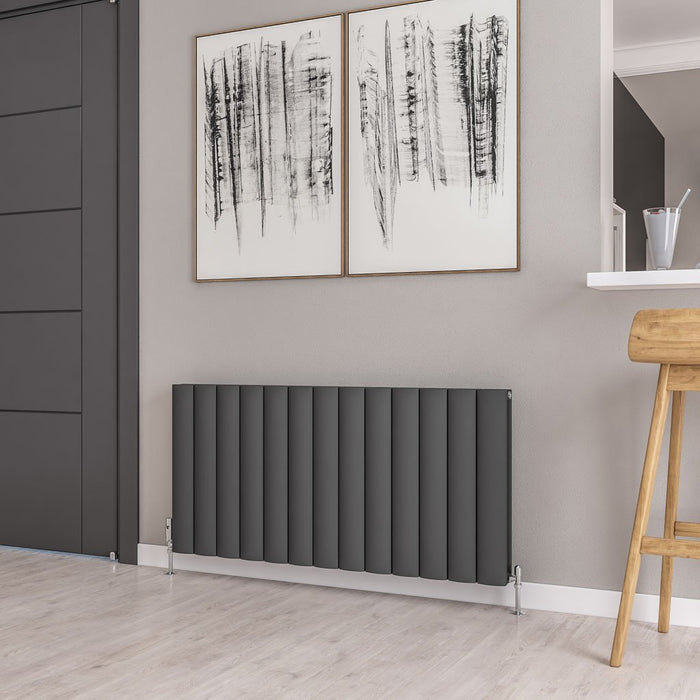 Eastbrook Guardia Aluminium Horizontal Designer Radiator - Matt Anthracite