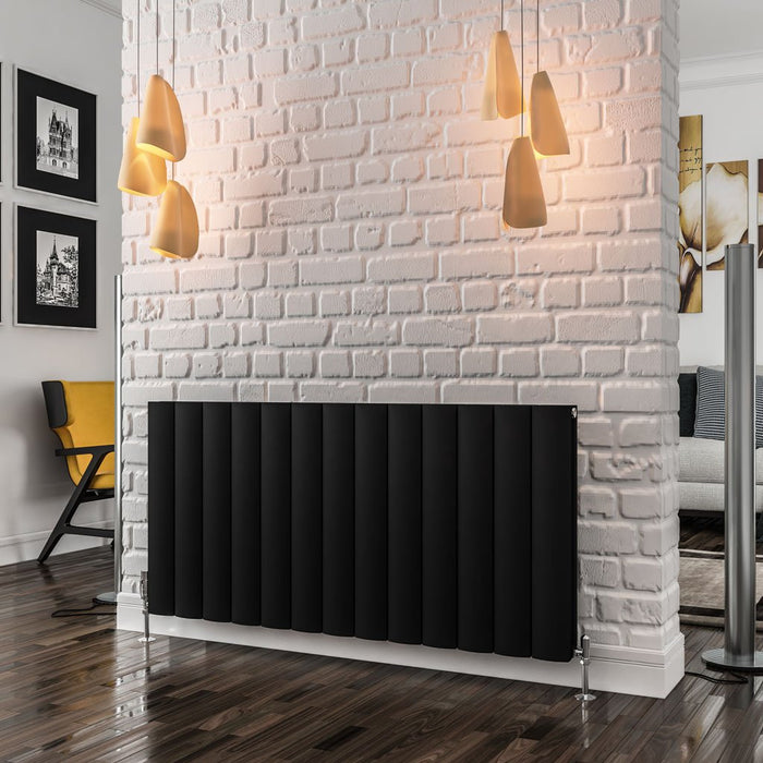Eastbrook Guardia Aluminium Horizontal Designer Radiator - Matt Black