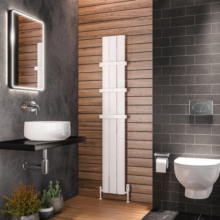 Eastbrook Peretti Aluminium Vertical Designer Radiator - Matt White