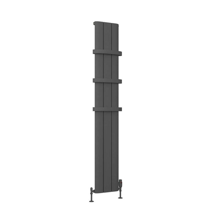 Eastbrook Peretti Aluminium Vertical Designer Radiator - Matt Anthracite