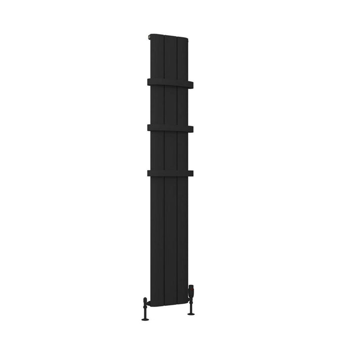 Eastbrook Peretti Aluminium Vertical Designer Radiator - Matt Black