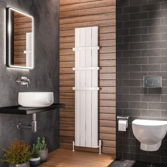 Eastbrook Peretti Aluminium Vertical Designer Radiator - Matt White