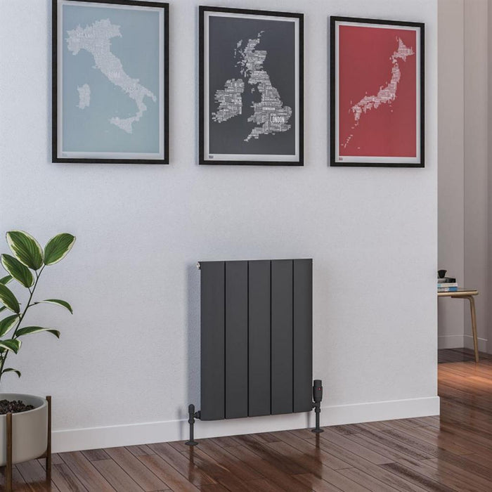 Eastbrook Peretti Aluminium Vertical Designer Radiator - Matt Anthracite