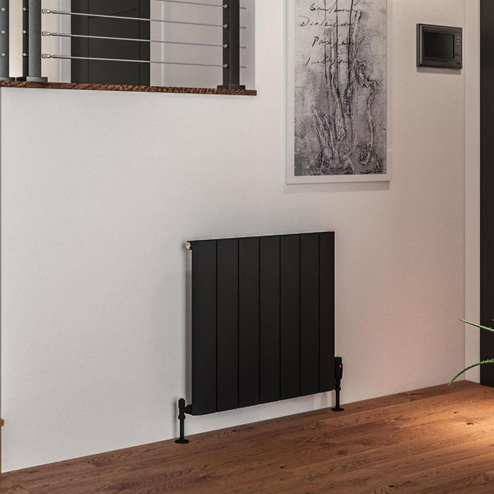 Eastbrook Peretti Aluminium Horizontal Designer Radiator - Matt Black
