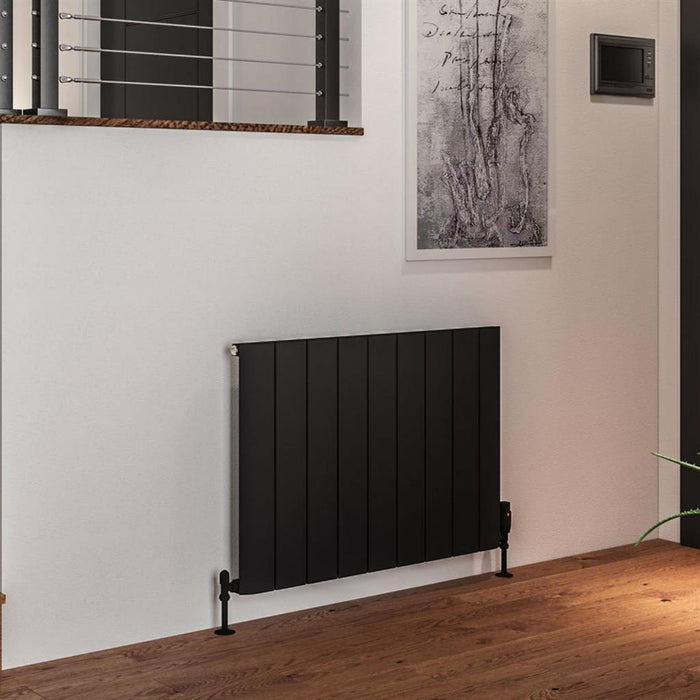 Eastbrook Peretti Aluminium Horizontal Designer Radiator - Matt Black