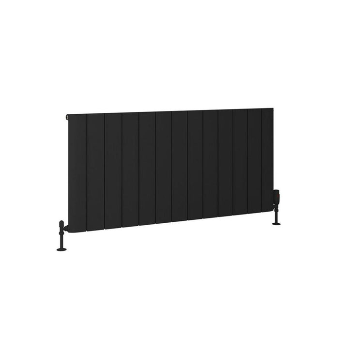 Eastbrook Peretti Aluminium Horizontal Designer Radiator - Matt Black