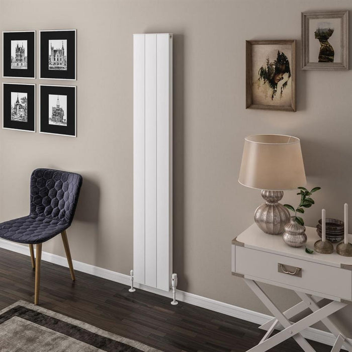 Eastbrook Vesima Aluminium Vertical Designer Radiator - Matt White
